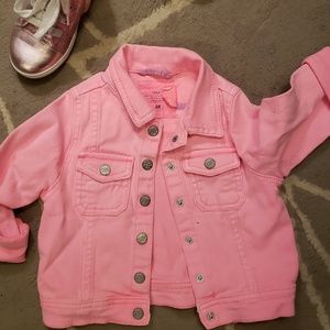 Oh so pink H&M baby girl denim jacket